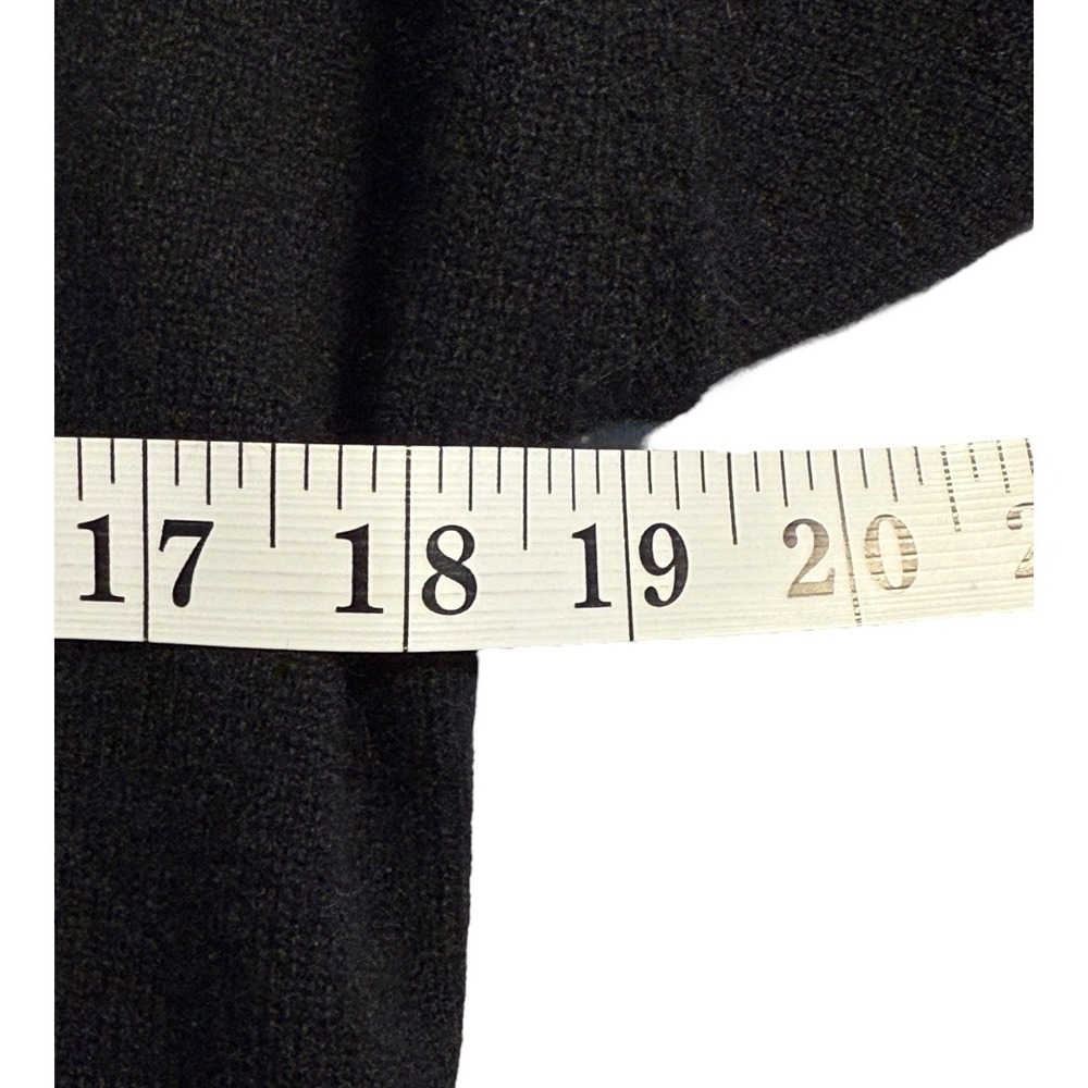 Neiman Marcus Cashmere Cowl Neck Sweater Women's Long Sleeve Black Size Large - Picture 6 of 8